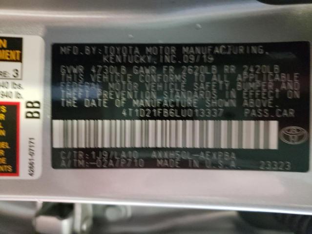 2020 TOYOTA AVALON LIM 4T1D21FB6LU013337