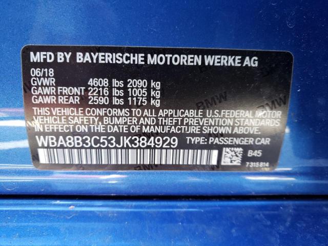 2018 BMW 340 I WBA8B3C53JK384929