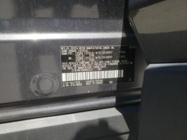 2019 TOYOTA RAV4 LE 2T3H1RFV2KW005531