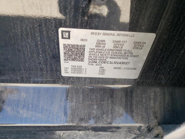 2020 CHEVROLET TAHOE POLI 1GNLCDEC1LR143027
