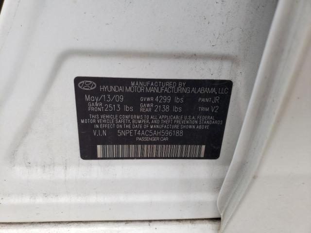 5NPET4AC5AH596188 Hyundai Sonata Gls 2010. Фото: 9