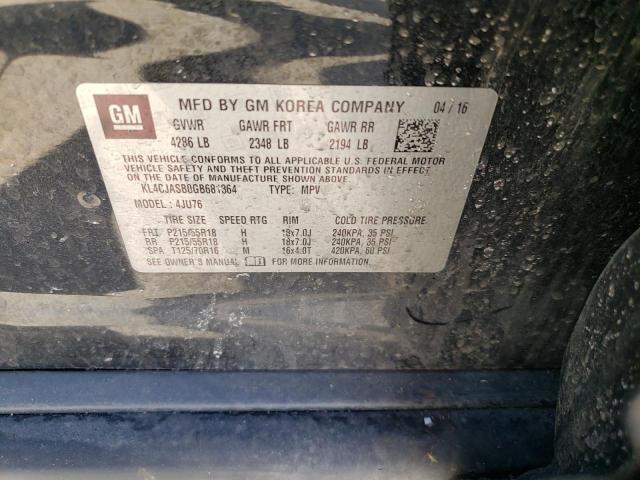 2016 BUICK ENCORE - KL4CJASB0GB681364