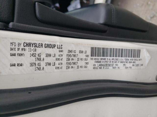 1J4RR4GG2BC582167 Jeep Grand Cher 2011. Фото: 9