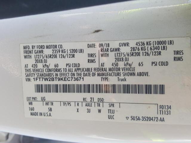 1FT7W2BT9KEC73671 Ford F250 Super 2019. Фото: 9
