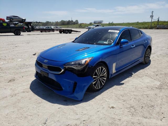 KIA STINGER PR 2019 blue  gas KNAE25LA3K6044752 photo #3