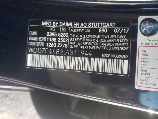 2018 MERCEDES-BENZ E 300 4MAT WDDZF4KB2JA311944