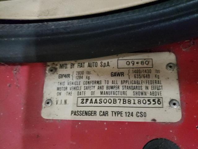 ZFAAS00B7B8180556 Fiat ALL MODELS