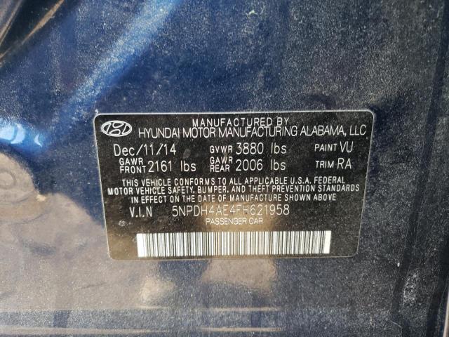 2015 HYUNDAI ELANTRA SE 5NPDH4AE4FH621958