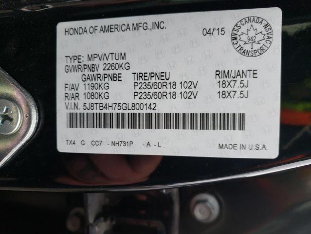 2016 ACURA RDX ADVANC 5J8TB4H75GL800142
