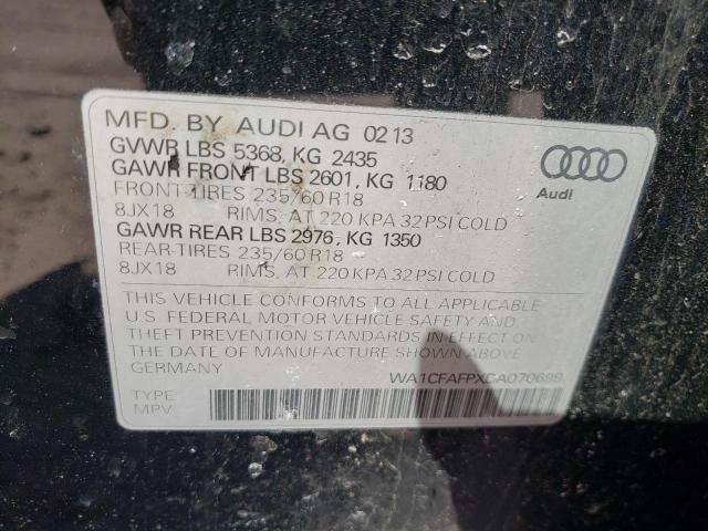 VIN WA1CFAFPXDA070699 2013 Audi Q5, Premium no.10