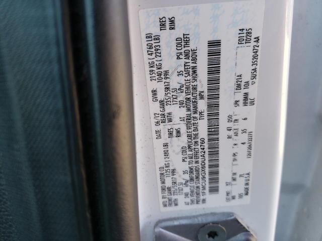 1FMCU9GX6DUA24760 Ford Escape Se 2013. Фото: 9