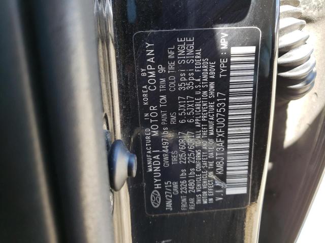 2015 HYUNDAI TUCSON GLS KM8JT3AFXFU075317