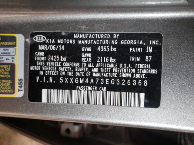 5XXGM4A73EG326368 Kia Optima Lx 2014. Фото: 9