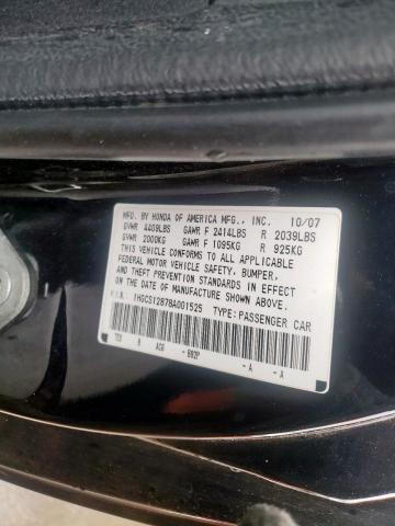 1HGCS12878A001525 Honda Accord Exl 2008. Фото: 9