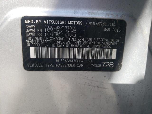 2015 MITSUBISHI MIRAGE DE ML32A3HJ3FH045550
