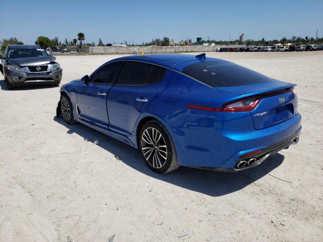 KIA STINGER PR 2019 blue  gas KNAE25LA3K6044752 photo #4