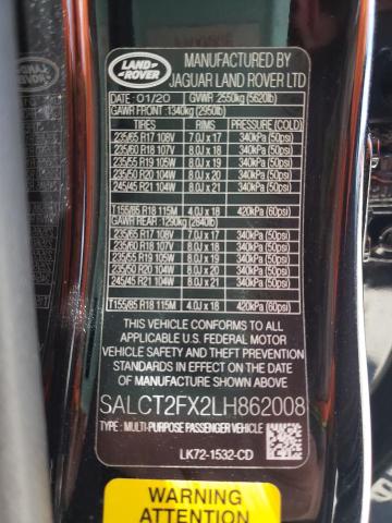 2020 LAND ROVER DISCOVERY SALCT2FX2LH862008