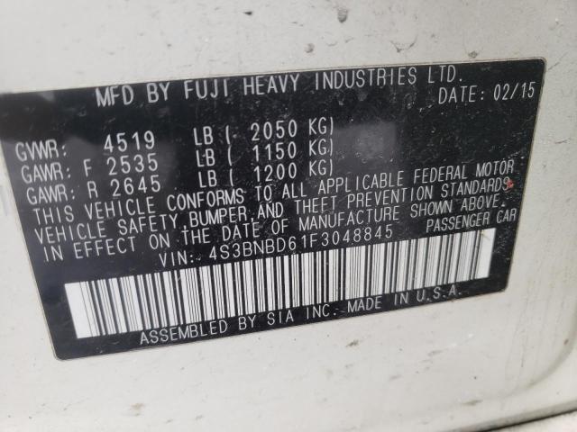 2015 SUBARU LEGACY 4S3BNBD61F3048845
