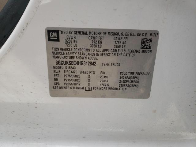2017 CHEVROLET 1500 SILVE 3GCUKSEC4HG312842