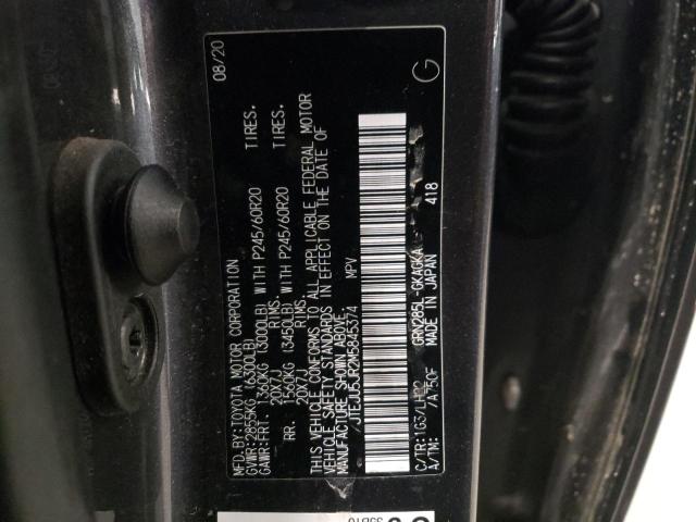 2021 TOYOTA 4RUNNER NI JTEJU5JR2M5845374