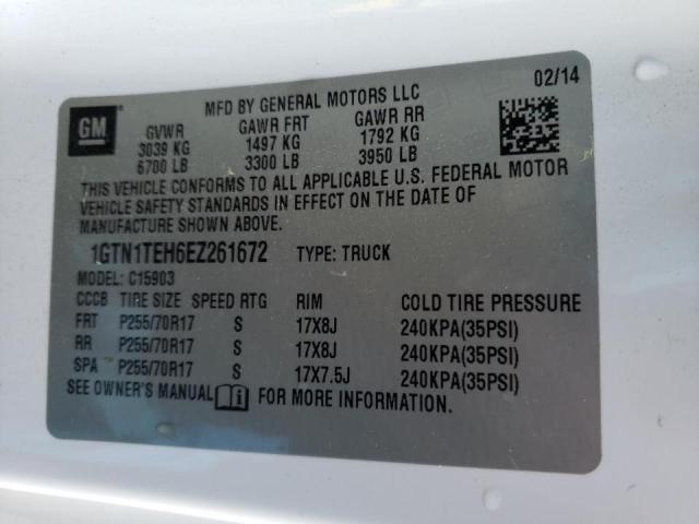 1GTN1TEH6EZ261672 Gmc Sierra C15 2014. Фото: 9