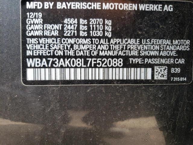 VIN WBA73AK08L7F52088 2020 BMW 2 Series, 228XI no.10