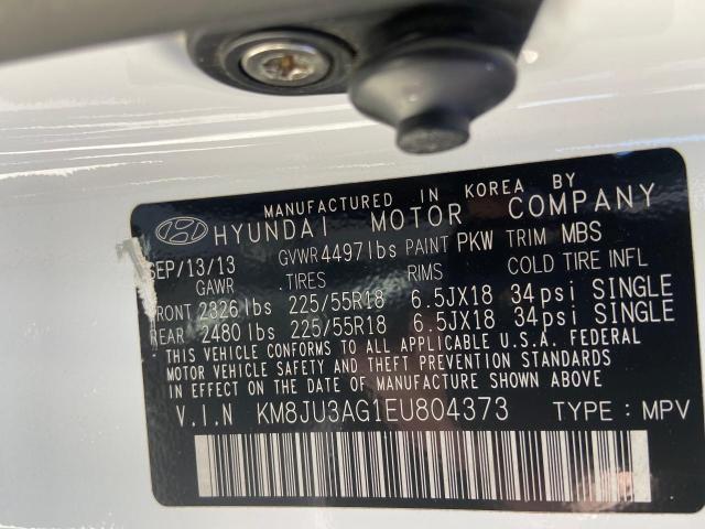 KM8JU3AG1EU804373 Hyundai Tucson Gls 2014. Фото: 9