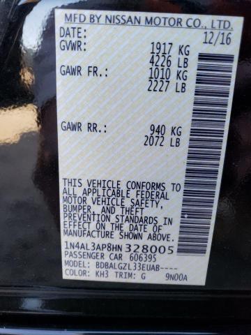 2017 NISSAN ALTIMA 2.5 - 1N4AL3AP8HN328005