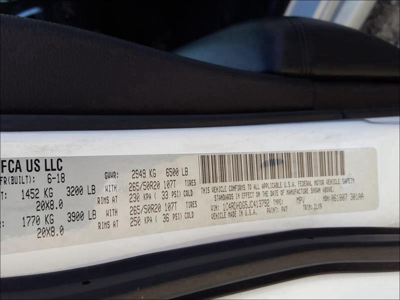 2018 DODGE DURANGO GT 1C4RDHDG5JC413792