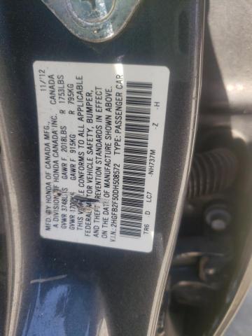2HGFB2F50DH508572 Honda Civic Lx 2013. Фото: 9