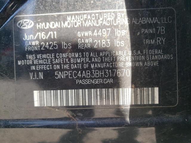 5NPEC4AB3BH317670 Hyundai Sonata Se 2011. Фото: 9
