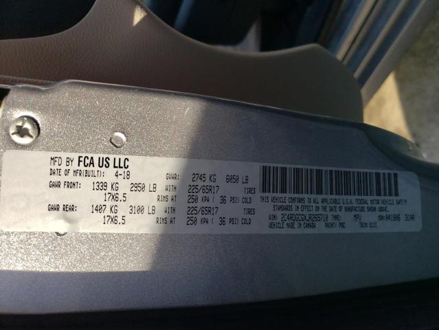 2018 DODGE GRAND CARA 2C4RDGCGXJR265710