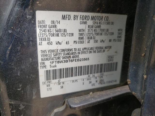 1FT8W3BT6FEB23565 Ford F350 Super Duty