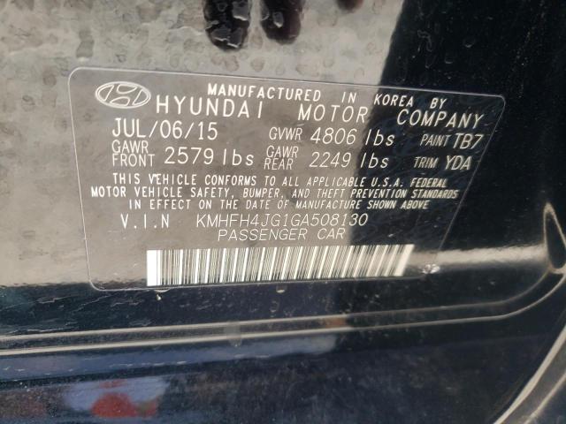 2016 HYUNDAI AZERA LIMI KMHFH4JG1GA508130