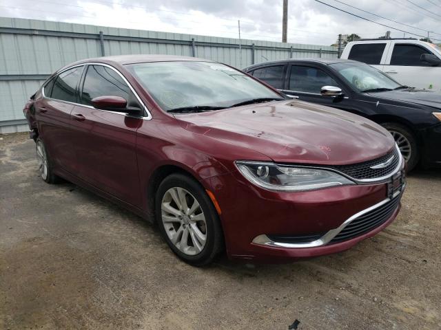 Salvage cars for sale from Copart Conway, AR: 2015 Chrysler 200 Limited