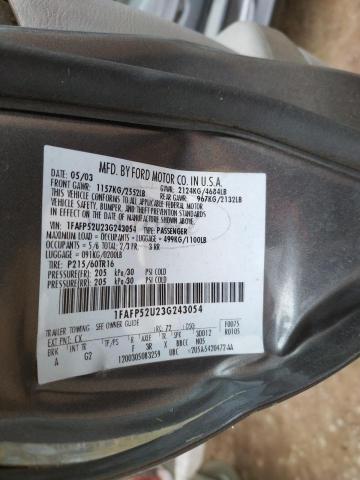 FORD TAURUS 2003 GRAY Photo 10