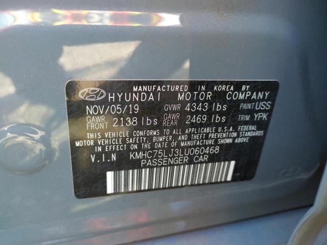 2020 HYUNDAI IONIQ SE KMHC75LJ3LU060468