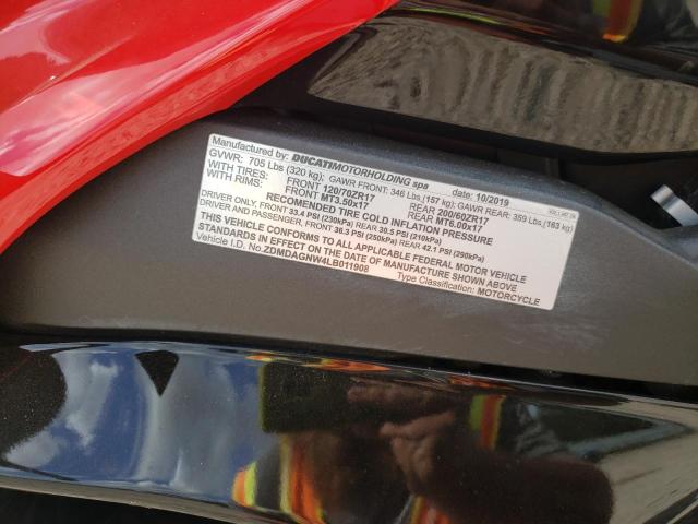 2020 DUCATI PANIGALE V ZDMDAGNW4LB011908