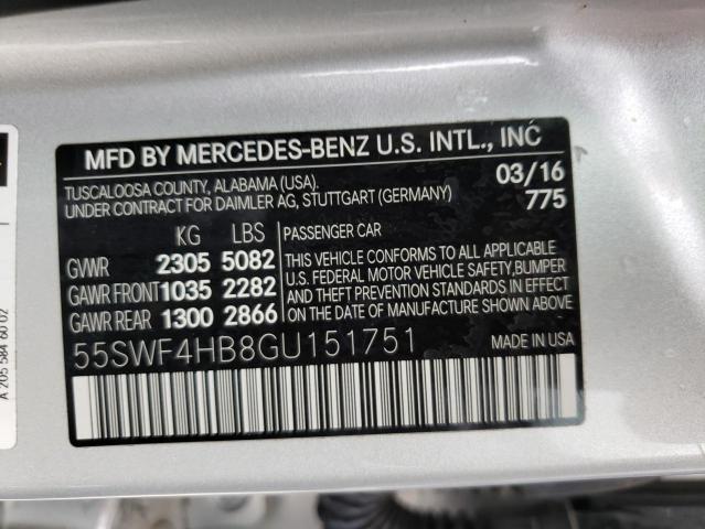 2016 MERCEDES-BENZ C 350E 55SWF4HB8GU151751