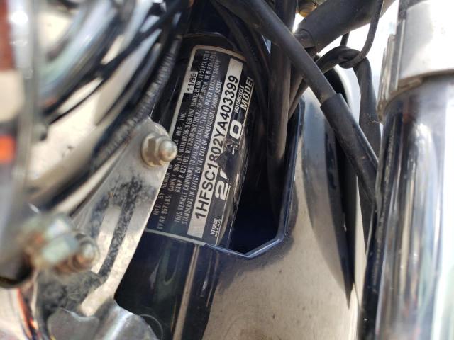2000 HONDA VT1100 C 1HFSC1802YA403399