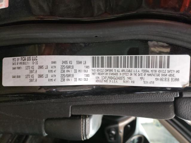 2016 JEEP CHEROKEE S 1C4PJMAB4GW348975