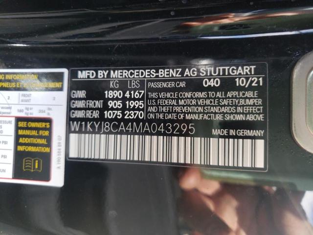 2021 MERCEDES-BENZ AMG GT W1KYJ8CA4MA043295