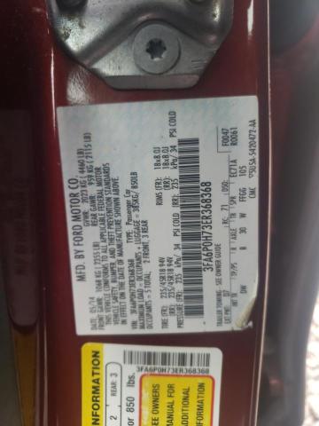 3FA6P0H73ER368368 Ford Fusion Se 2014. Фото: 9