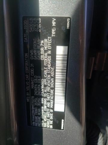 2021 VOLVO XC60 T6 MO YV4A22RK8M1770278