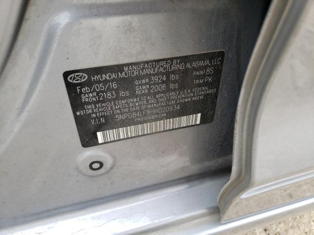 5NPD84LF8HH020934 Hyundai Elantra Se 2017. Фото: 9