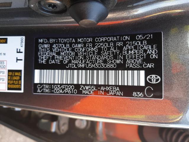 2021 TOYOTA PRIUS LE JTDL9MFU5M3030880