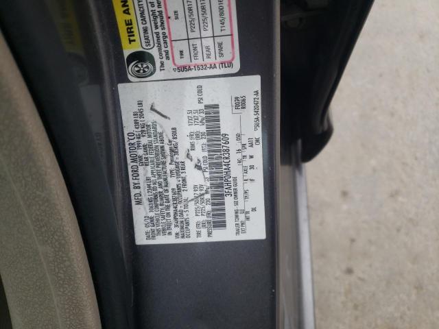 3FAHP0HA4CR387609 Ford Fusion Se 2012. Фото: 9