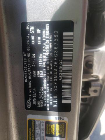 5XXGM4A76FG367580 Kia Optima Lx 2015. Фото: 9