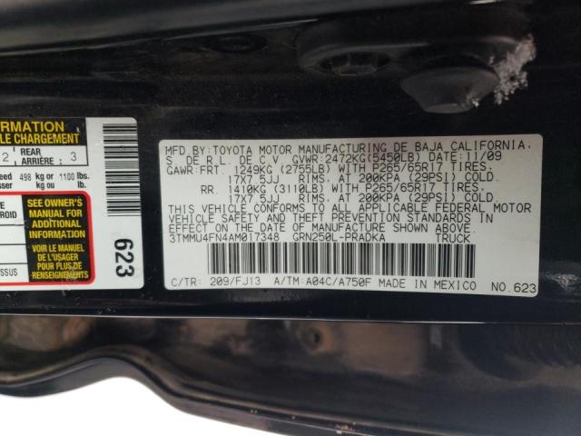 3TMMU4FN4AM017348 Toyota Tacoma Dou 2010. Фото: 9