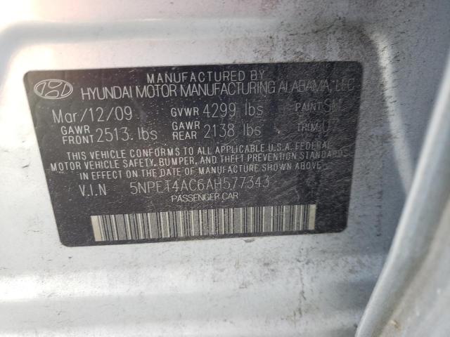 5NPET4AC6AH577343 Hyundai Sonata Gls 2010. Фото: 9